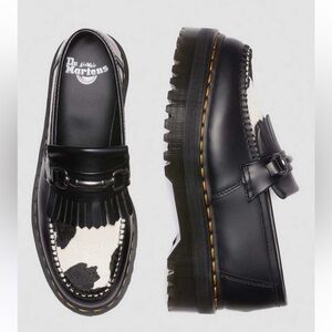 Dr Martens Adrian snaffle cow print loafer